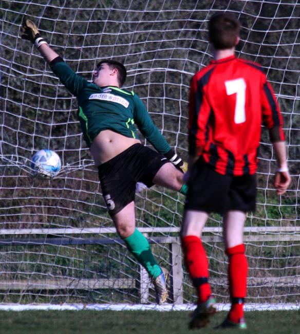 Ryan Griffiths scores a brilliant free-kick for Monkton Swifts at Tenby